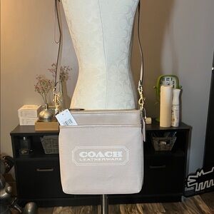 Coach Light beige Crossbody Bag